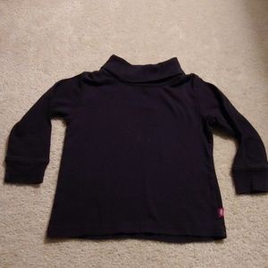 Long sleeve navy blue turtle neck
